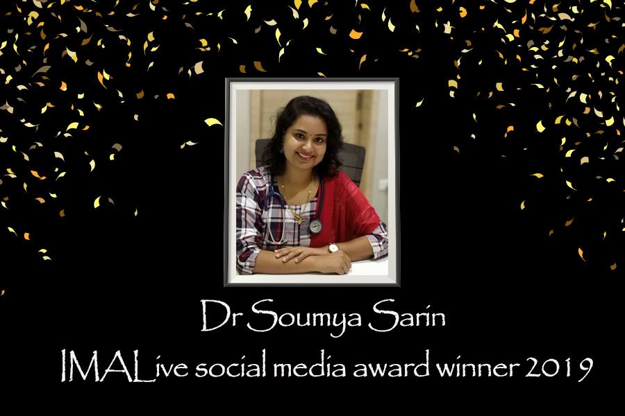 IMALive social media award winner 2019 dr soumya sarin